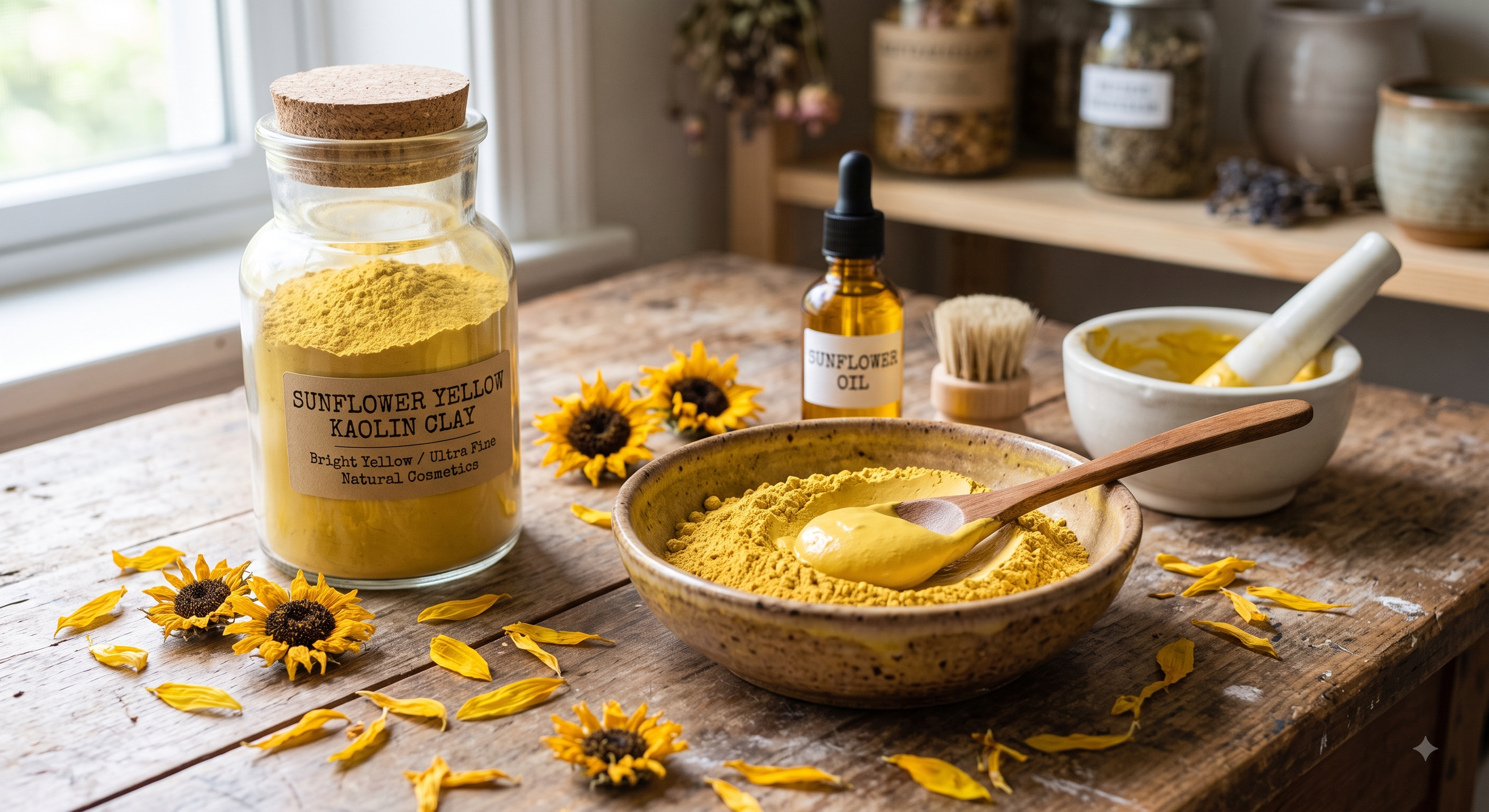 Sunflower Yellow Kaolin Clay